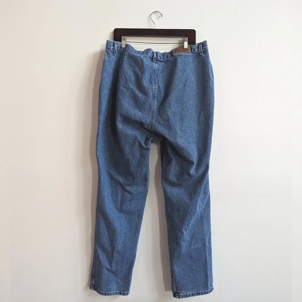 Vtg 90s Rockies 20W Medium Wash Straight Jeans Cowgirl - Picture 4 of 6